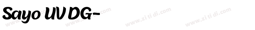 Sayo UV DG字体转换